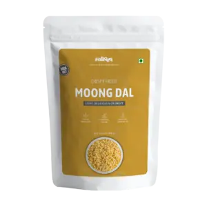 Crispy moong dal snack made from premium lentils by Salteen Foods.