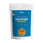 Traditional namakpare snack made with wheat flour and spices by Salteen Foods.