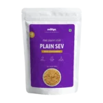 Plain sev made from gram flour with mild seasoning by Salteen Foods.
