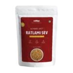 Spicy Ratlami Sev made with traditional spices by Salteen Foods.