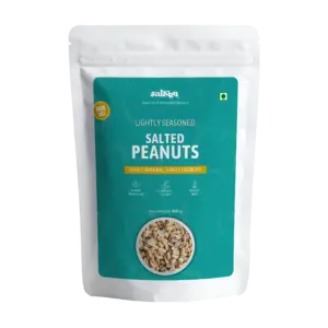 Salted peanuts by Salteen Foods made from premium quality groundnuts, lightly roasted and seasoned with rock salt.