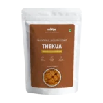 Traditional Thekua sweet snack made with wheat flour, jaggery, and desi ghee by Salteen Foods.