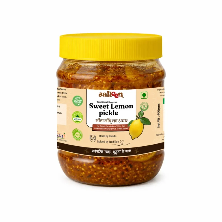Salteen Traditional Sweet Lemon Pickle (Meetha Nimbu Ka Aachar)