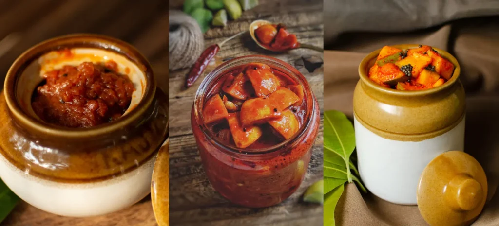 Salteen Banaras Ka Swad authentic mango pickle jar in mustard oil – traditional Indian achar brand from Banaras